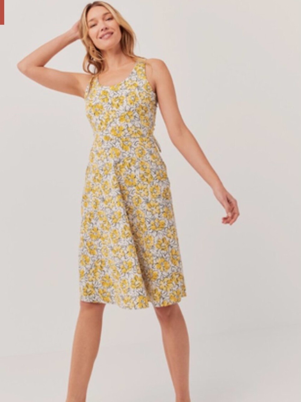 Pact Reverie Fit and Flare Floral Dress, size L